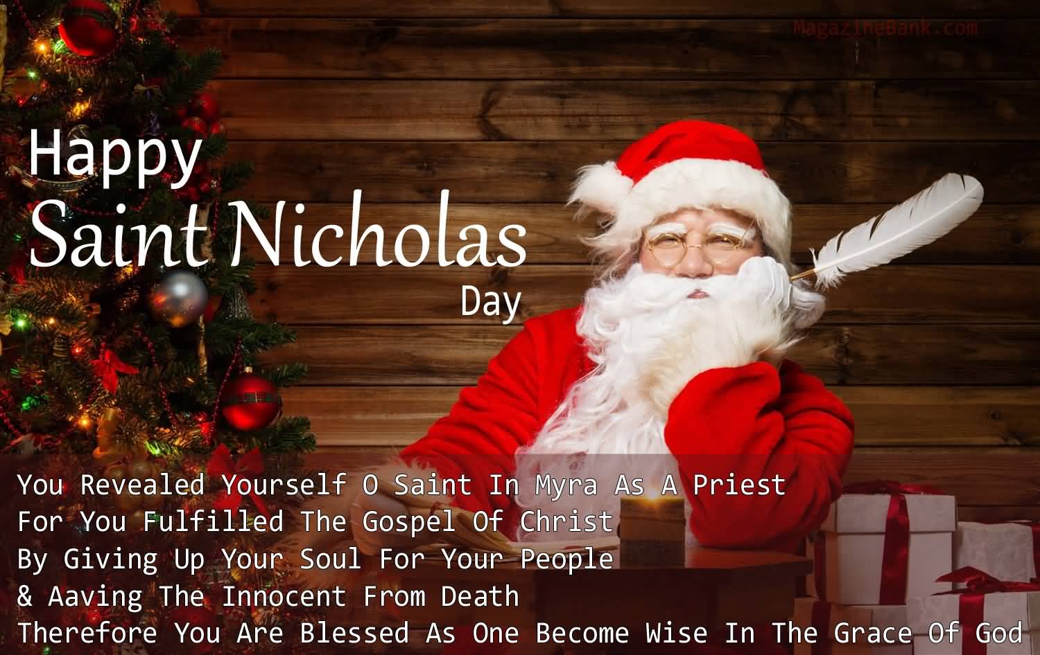Happy Saint Nicholas Day You Revealed Yourself O Saint In Myra As Priest For You Fulfilled The Gospel Of Christ