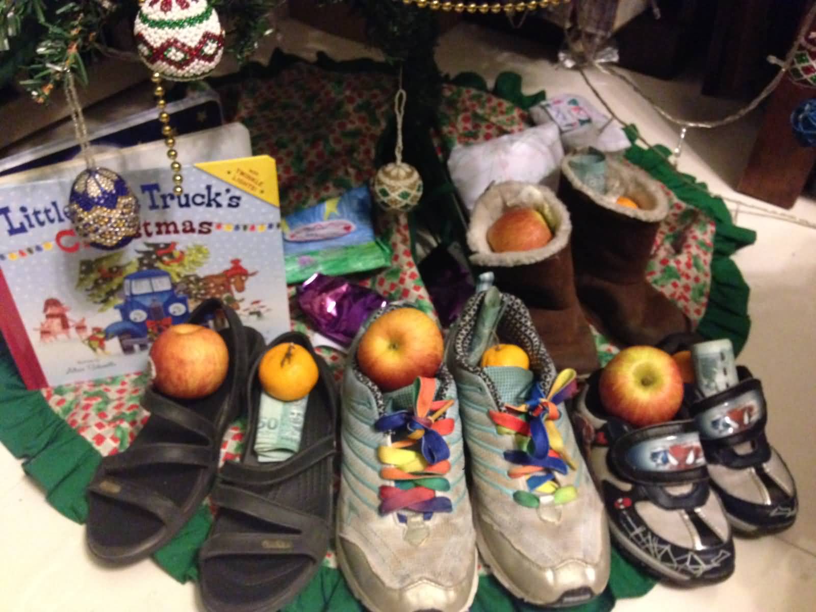 St. Nicholas Day Treats In Our Shoes