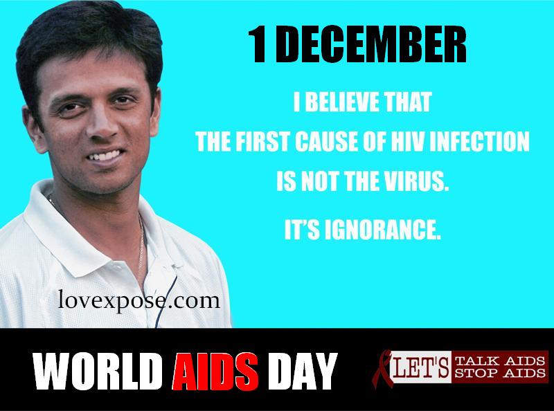 1 December I Believe That The First Cause Of HIV Infection Is Not The Virus. It’s Ignorance. World Aids Day