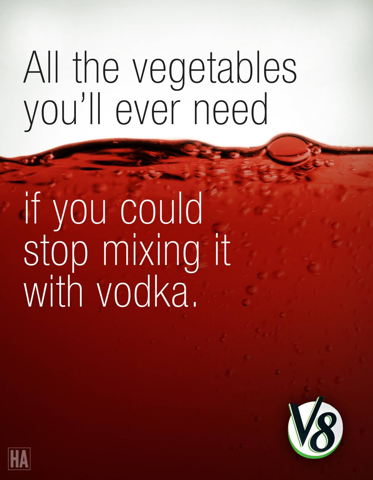 All The Vegetables You’ll Ever Need If You Could Stop Mixing It With Vodka Funny Advertisement