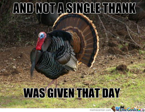 And Not A Single Thank Was Given That Day Funny Thanksgiving