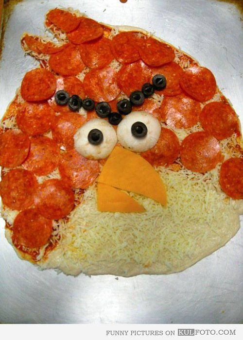 Angry Bird Funny Pizza