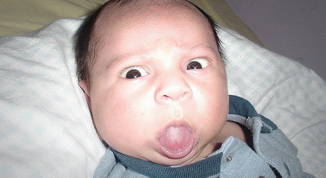 Baby Making Funny Face Picture