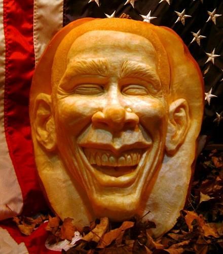 Barack Obama Funny Pumpkin Carvings