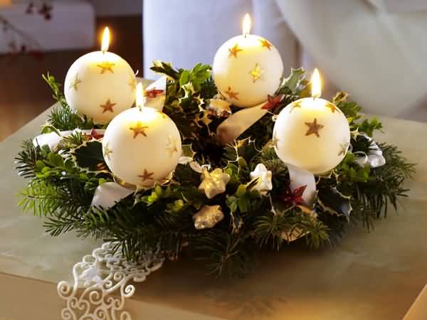 Beautiful Candles Decoration For Christmas