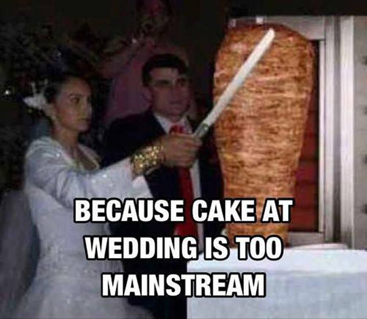 Because Cake At Wedding Is Too Mainstream Funny Picture