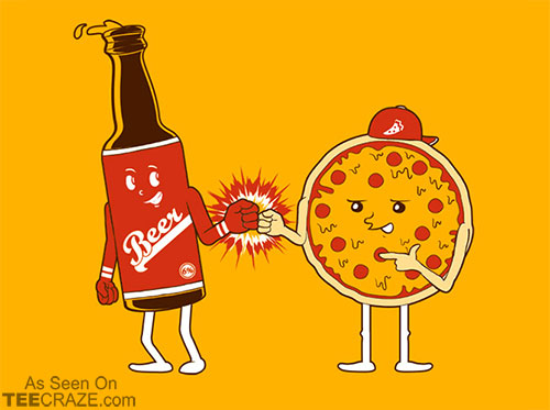 Beer And Pizza Best Friends Funny Picture
