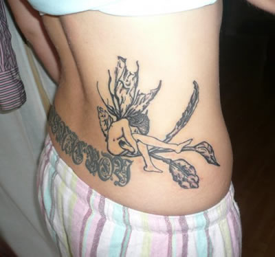 Lower Back Fairy Tattoo Designs