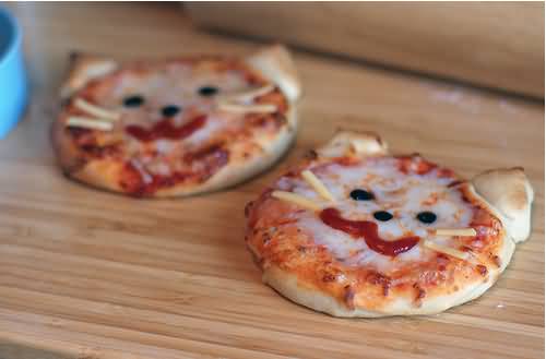 Cat Face Funny Pizza Image