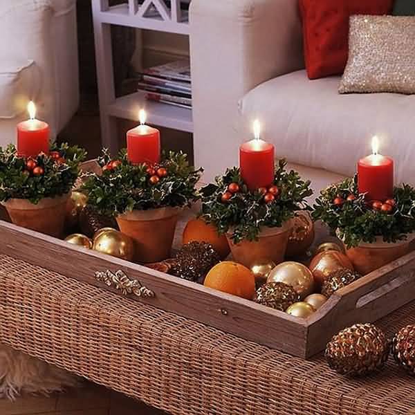 Christmas Candles Decoration Idea