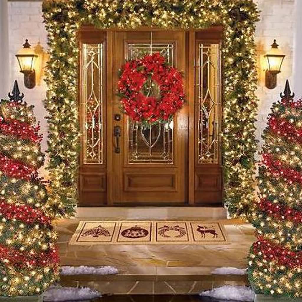 Christmas Decoration For Entrance Door