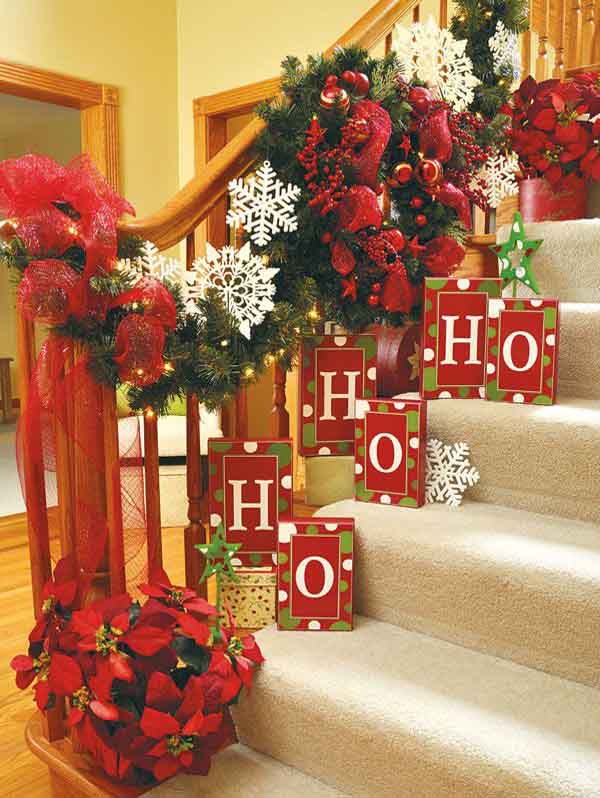 Christmas Decoration For Stairs