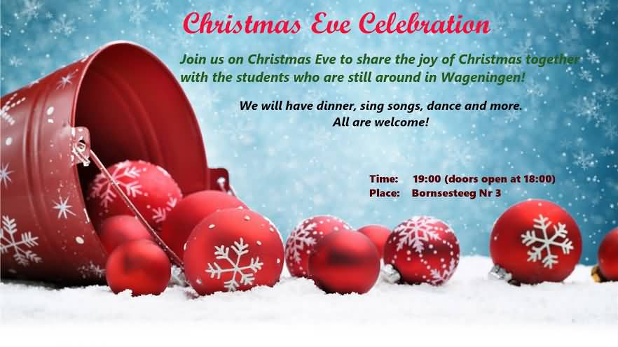 Christmas Eve Celebration Invitation