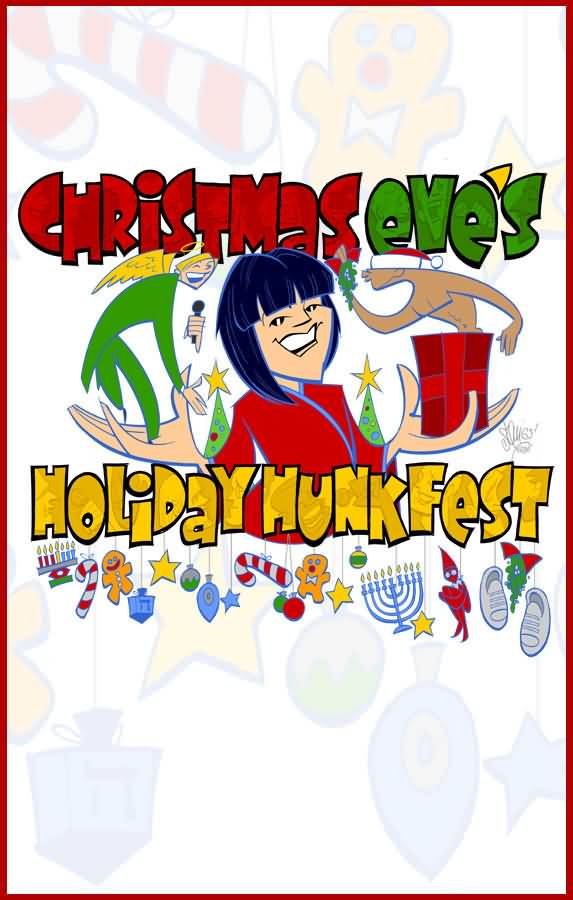 Christmas Eve Holiday Hunkfest Clipart