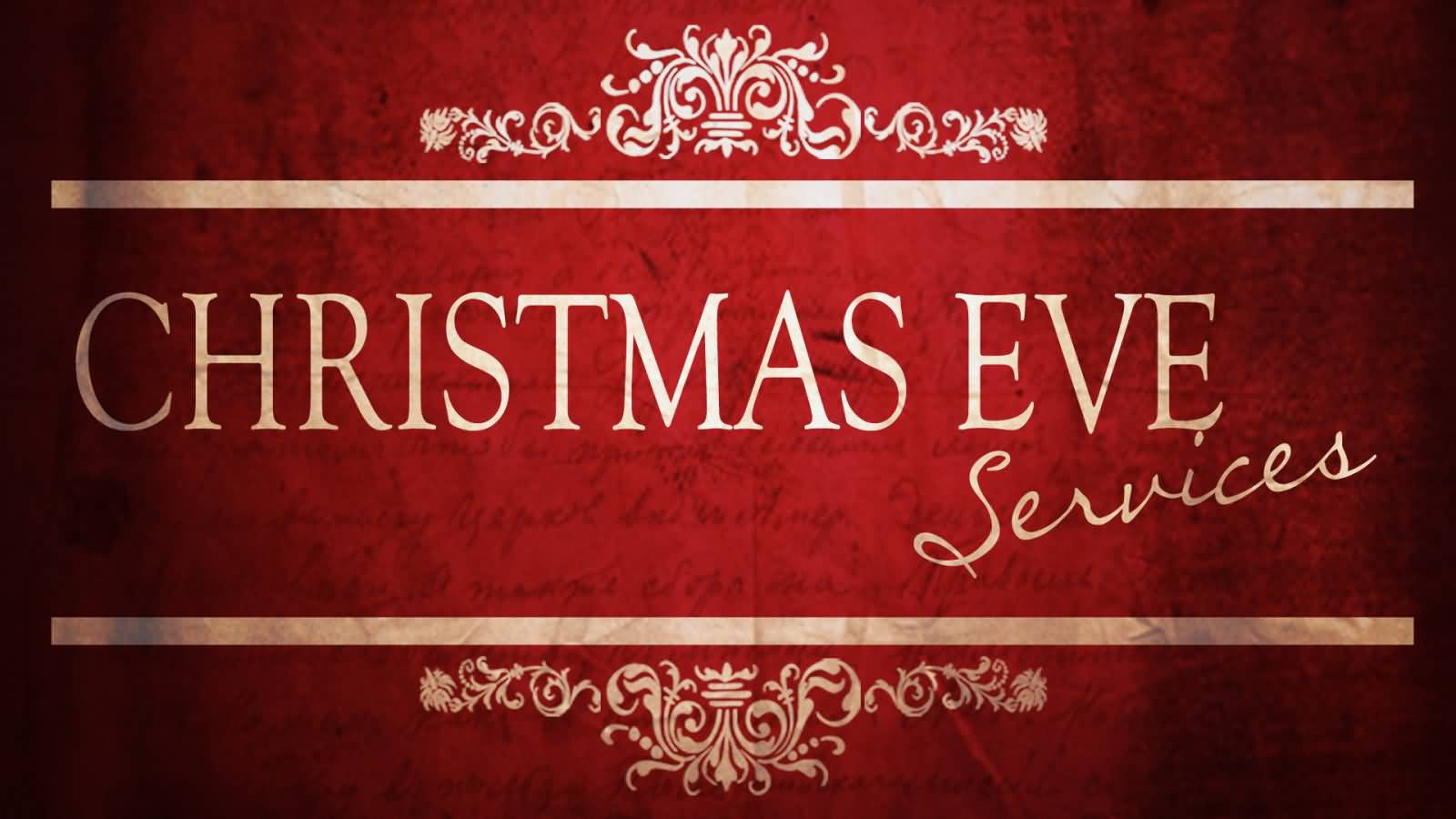 Christmas Eve Services Greeting Card