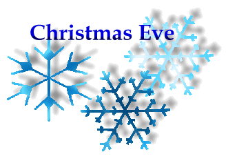 Christmas Eve Snowflakes Clipart