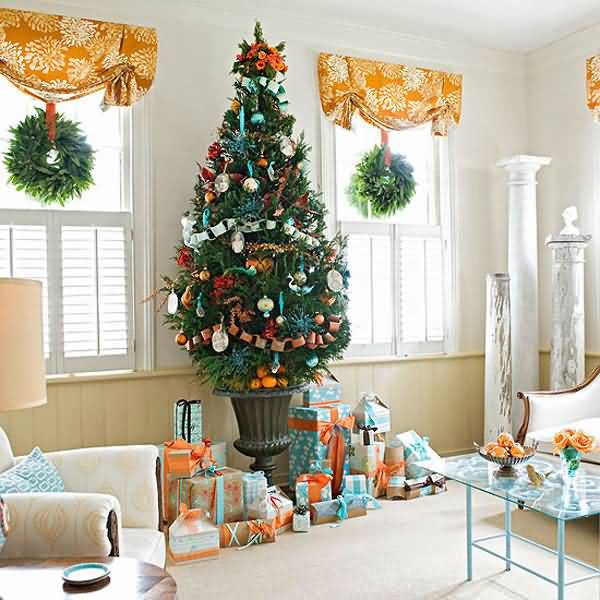 Christmas Living Room Decoration Idea