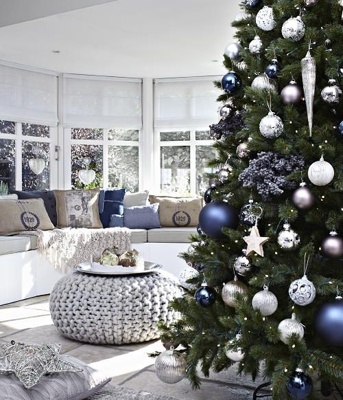 Christmas Tree Decoration Inside Living Room