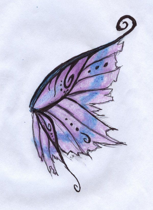 Classic Fairy Wing Tattoo Design