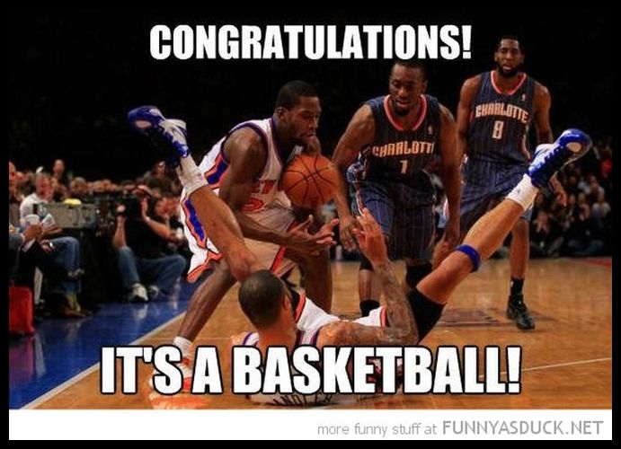 Congratulations It's A Basketball Funny Picture