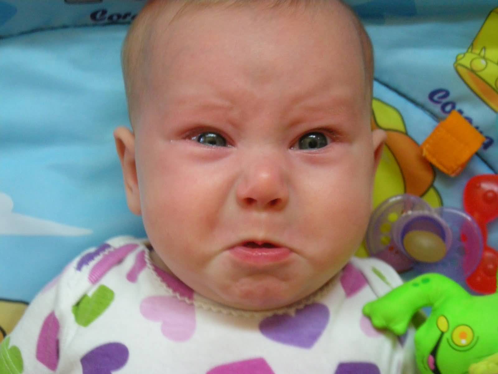 Crying Baby Face Funny Picture