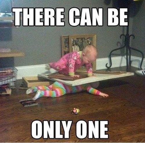 Cute Little Sisters Fight Funny Image