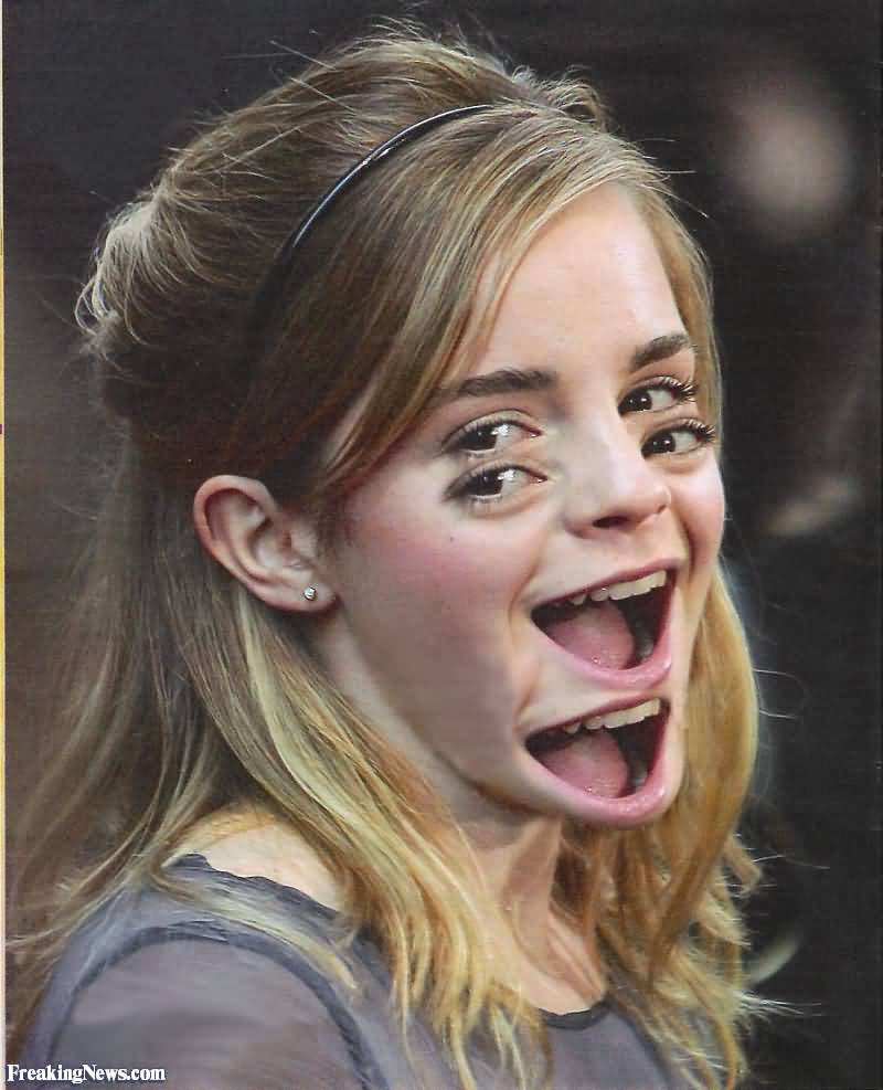 Emma Watson Double Vision Funny Picture