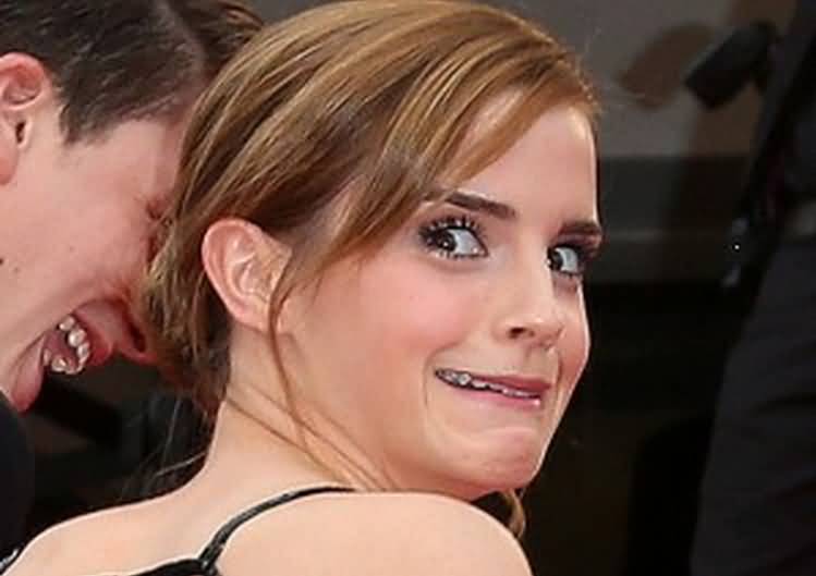 Emma Watson Making Funny Face On Camera