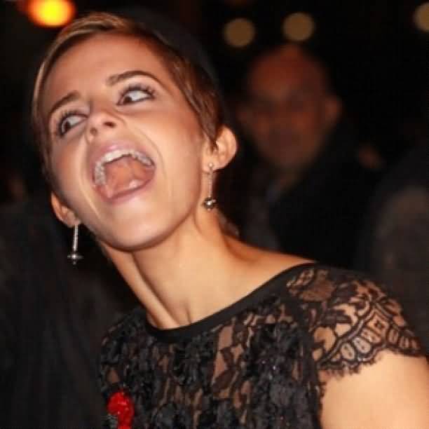 Emma Watson Making Funny Face