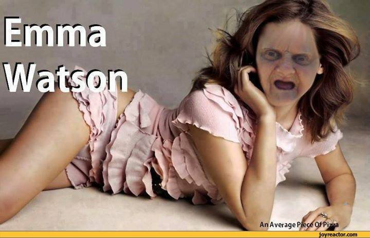 Emma Watson With Old Face Funny Picture