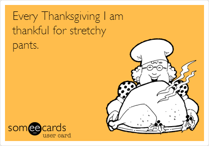 Every Thanksgiving I Am Thankful For Stretchy Pants Funny Photo