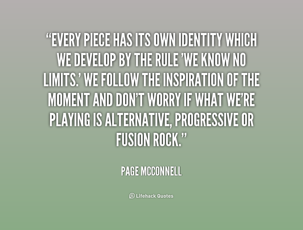 Every piece has its own identity which we develop by the rule ‘We know no limits.’ We follow the inspiration of the moment and … Page Mcconnell