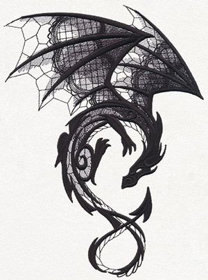 Flying Dragon Tattoo Design Idea