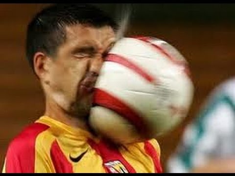 Football Hit On Players Face Funny Sports
