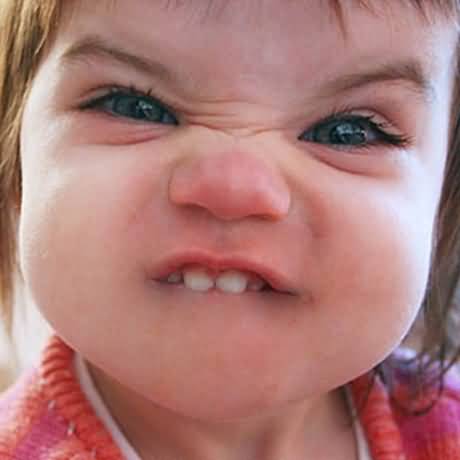 Funny Angry Baby Face Picture