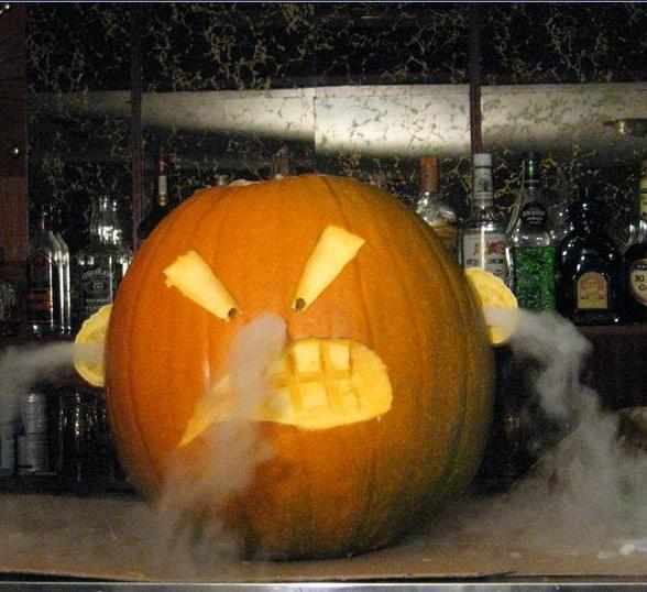 Funny Angry Pumpkin Picture