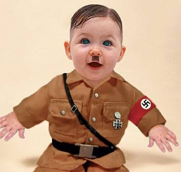 Funny Baby In Hitler Dress Picture