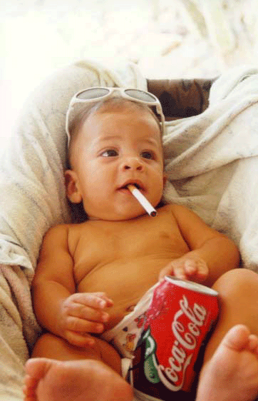 Funny Baby Smoking Gif Picture