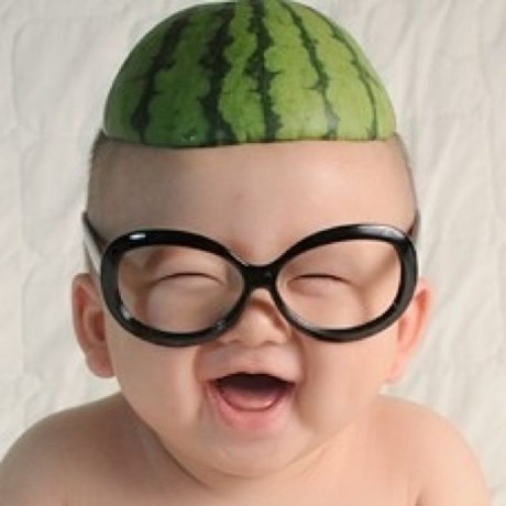 Funny Baby With Watermelon Cap
