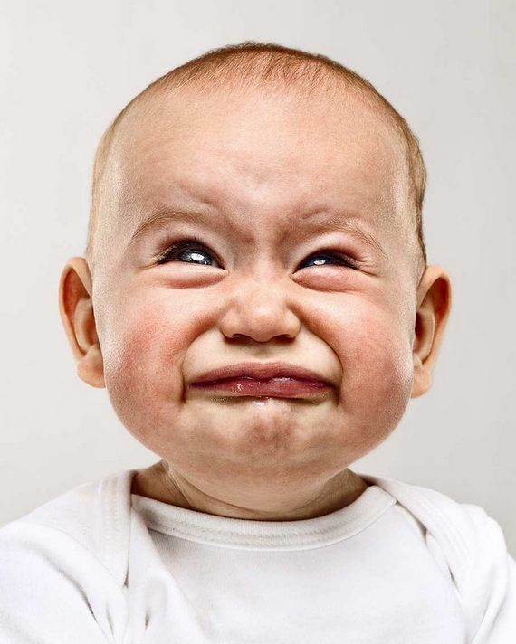 Funny Crying Baby Face Image