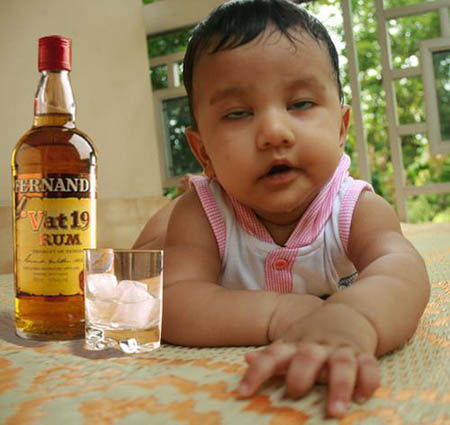 Funny Drunken Baby Picture