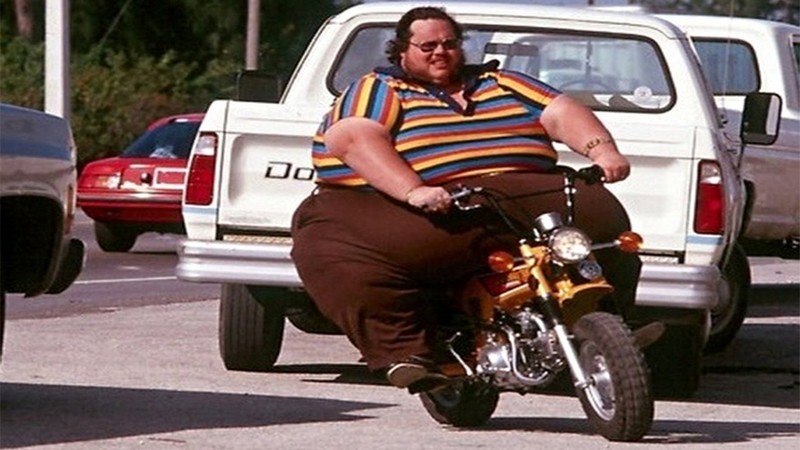 Funny Fat Man On Bicycle Funny Image