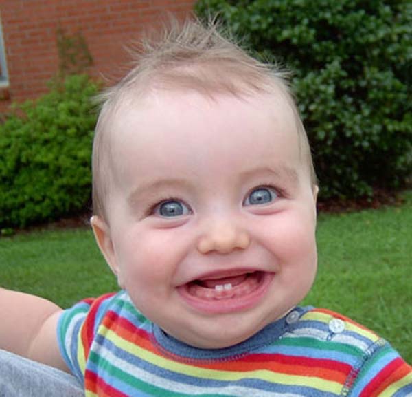Funny Kid Laughing Photo