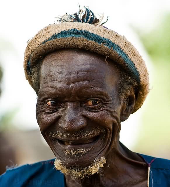 Funny Old People Smiling Face