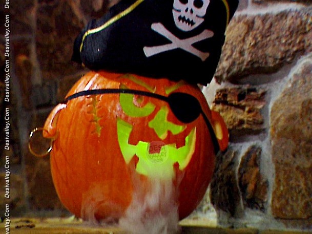 Funny Pirate Pumpkin