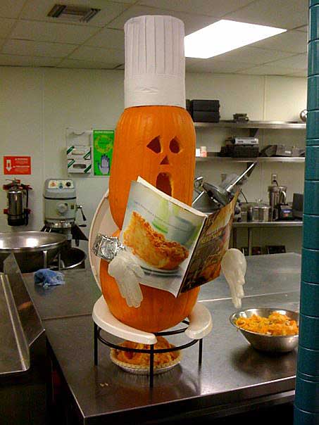 Funny Pumpkin Chef Picture