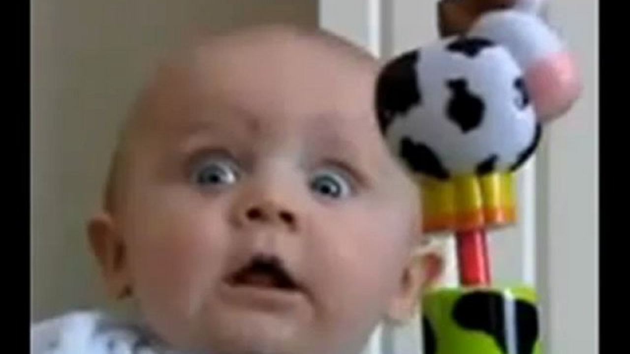 Funny Scared Baby Face Photo