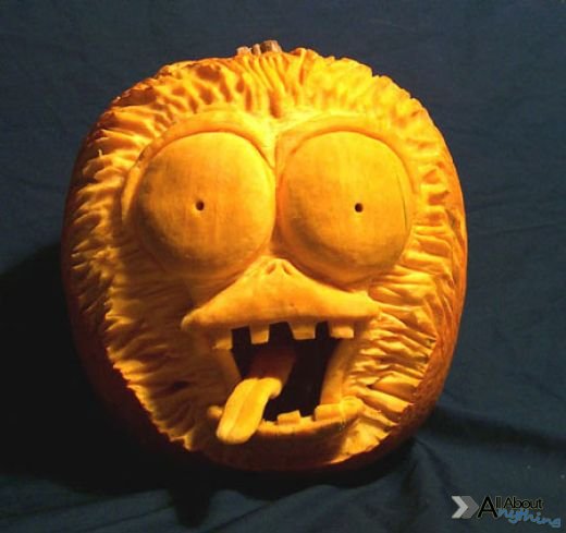 Funny Scared Pumpkin Image