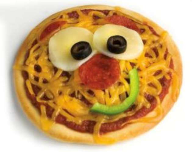 Funny Smiley Face Pizza Picture