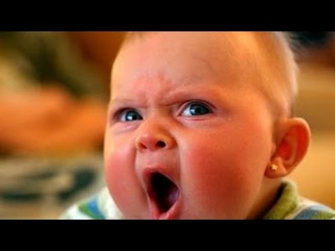 Funny Yawning Baby Picture